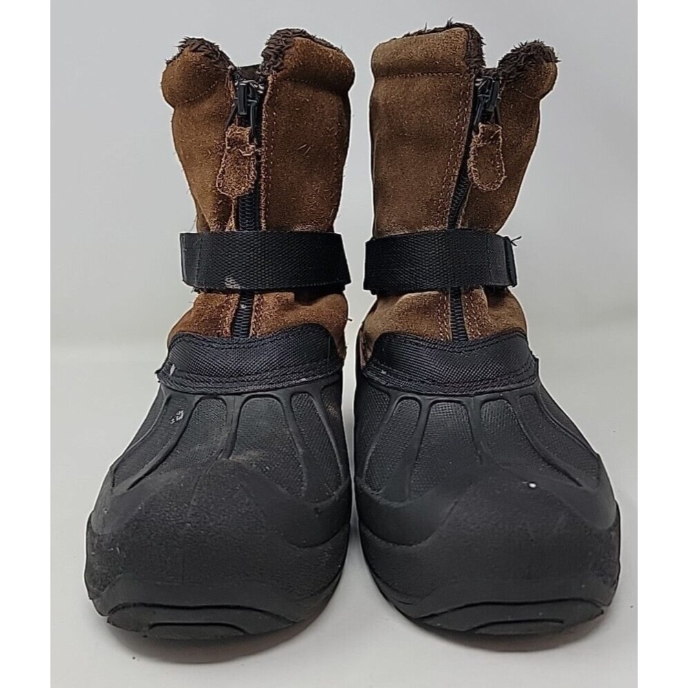 KIDS ROC-A-BOUTS "ALPINE" Brown/BLACK WINTER BOOTS SIZE 4 M